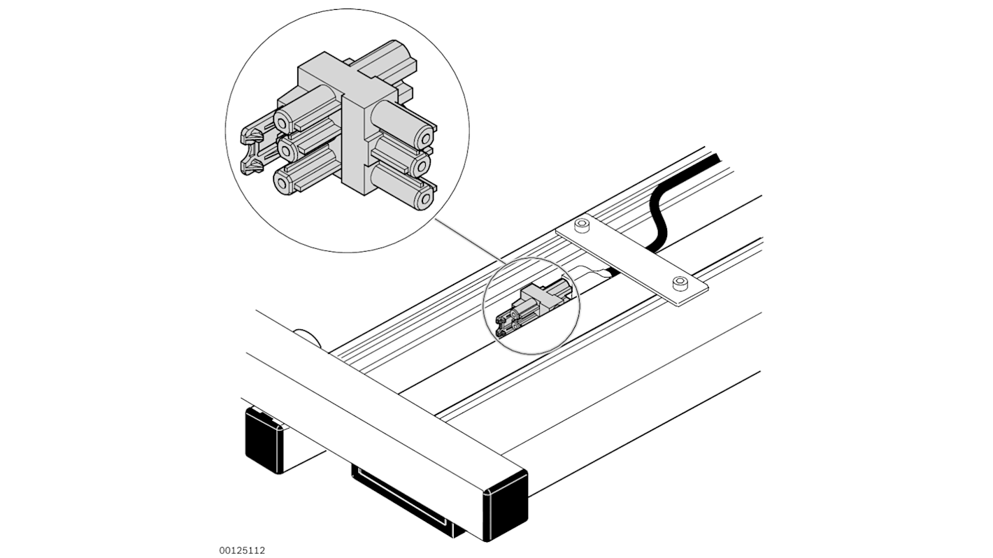 Bosch Rexroth 3842 Series Multiple-Blade Connector, Plug-In