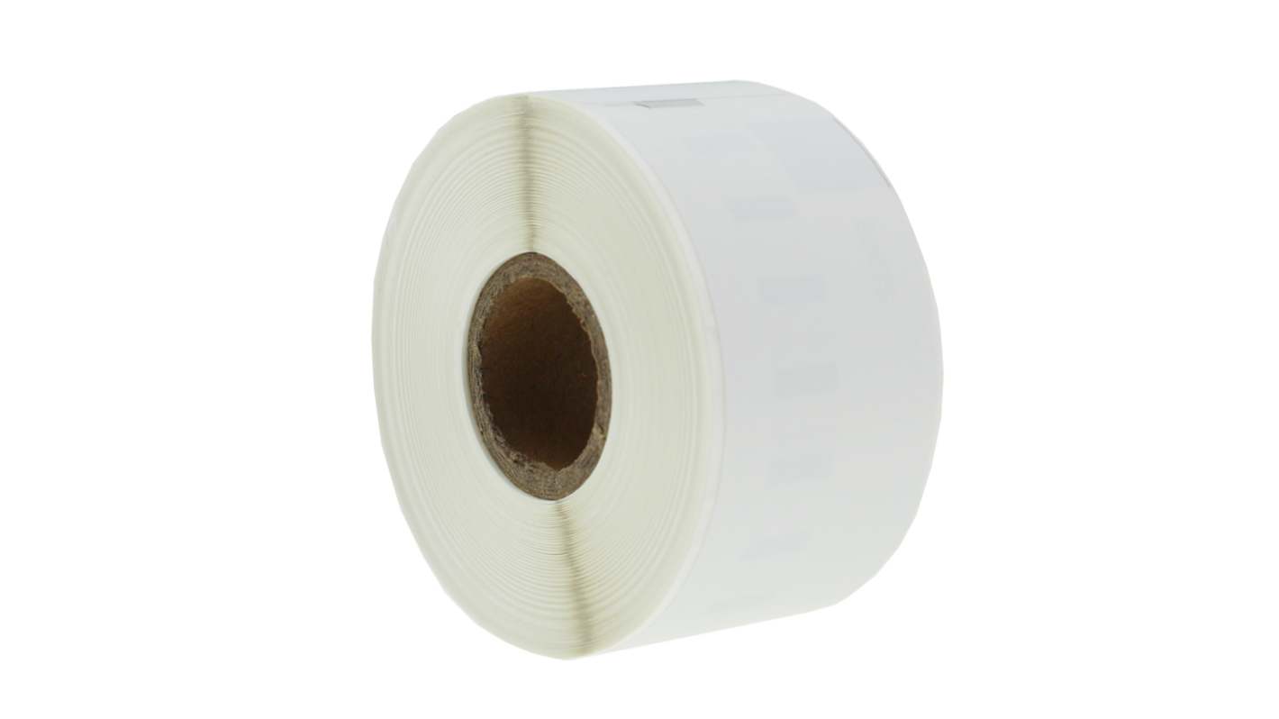 RS PRO White Black Print Label Roll, 36mm Width, 89mm Height, 260Per Roll Qty