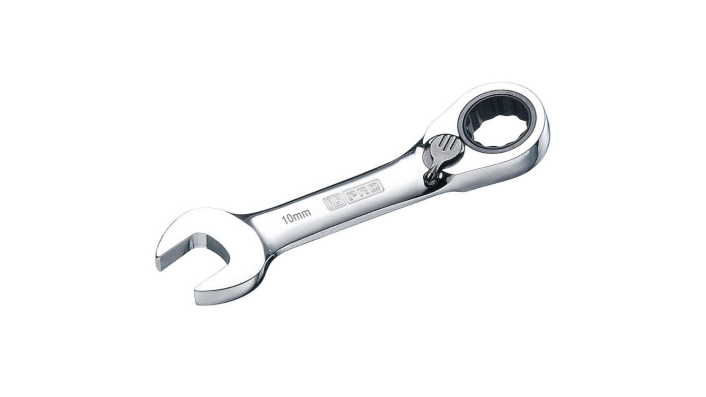 RS PRO Combination Spanner, 10mm, Metric, Double Ended, 95 mm Overall