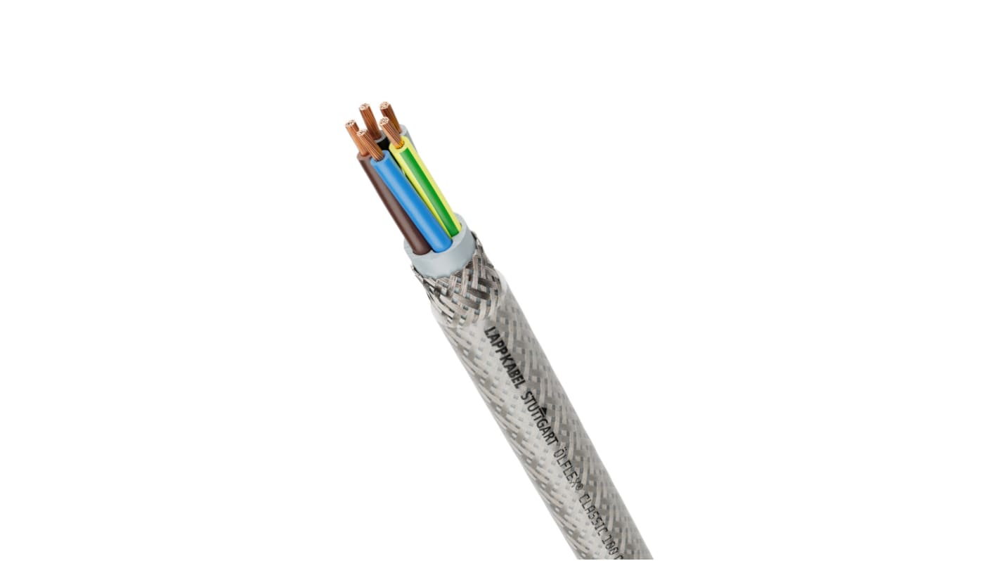 Lapp OLFLEX CLASSIC 100 Control Cable, 4 Cores, 1.5 mm² , CY, Screened, 50m, Transparent PVC Sheath, 16 AWG