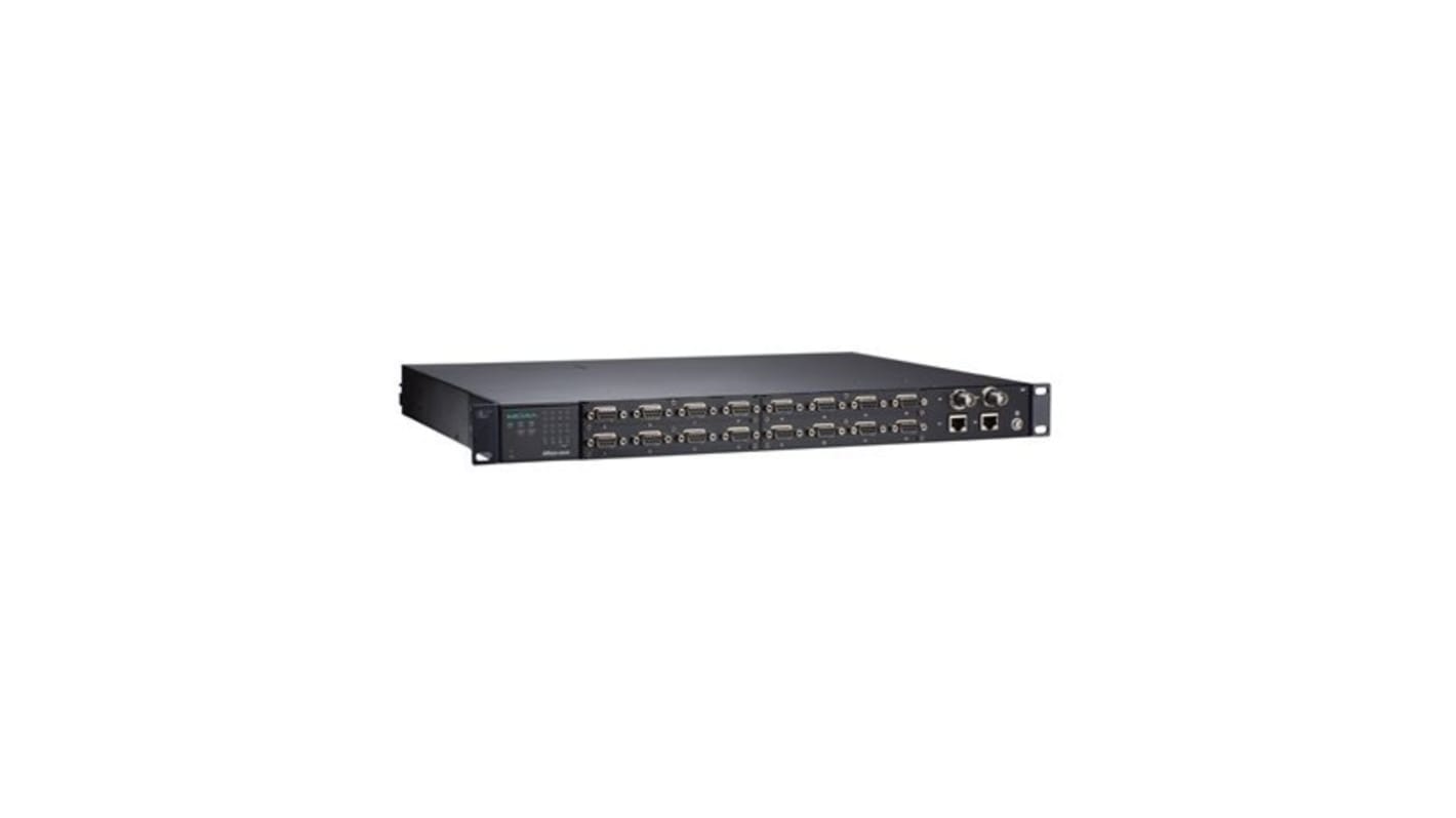 MOXA Device server, 1 Ethernet Port, 16 Serial Port, RJ-45 Interface, 921.6kbps Baud Rate