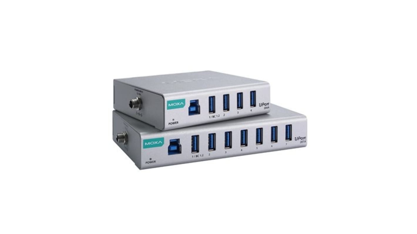 Hub USB MOXA, UPORT 207A, USB 3.2 USB 7 USB USB A, USB B