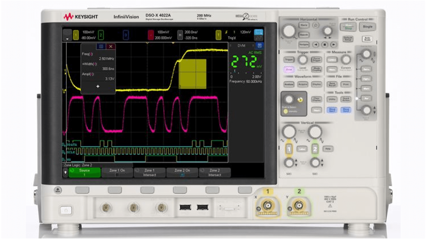 Keysight Technologies DSOX4052G 4000G Series, 500MHz Bench Oscilloscope, 2 Analogue Channels