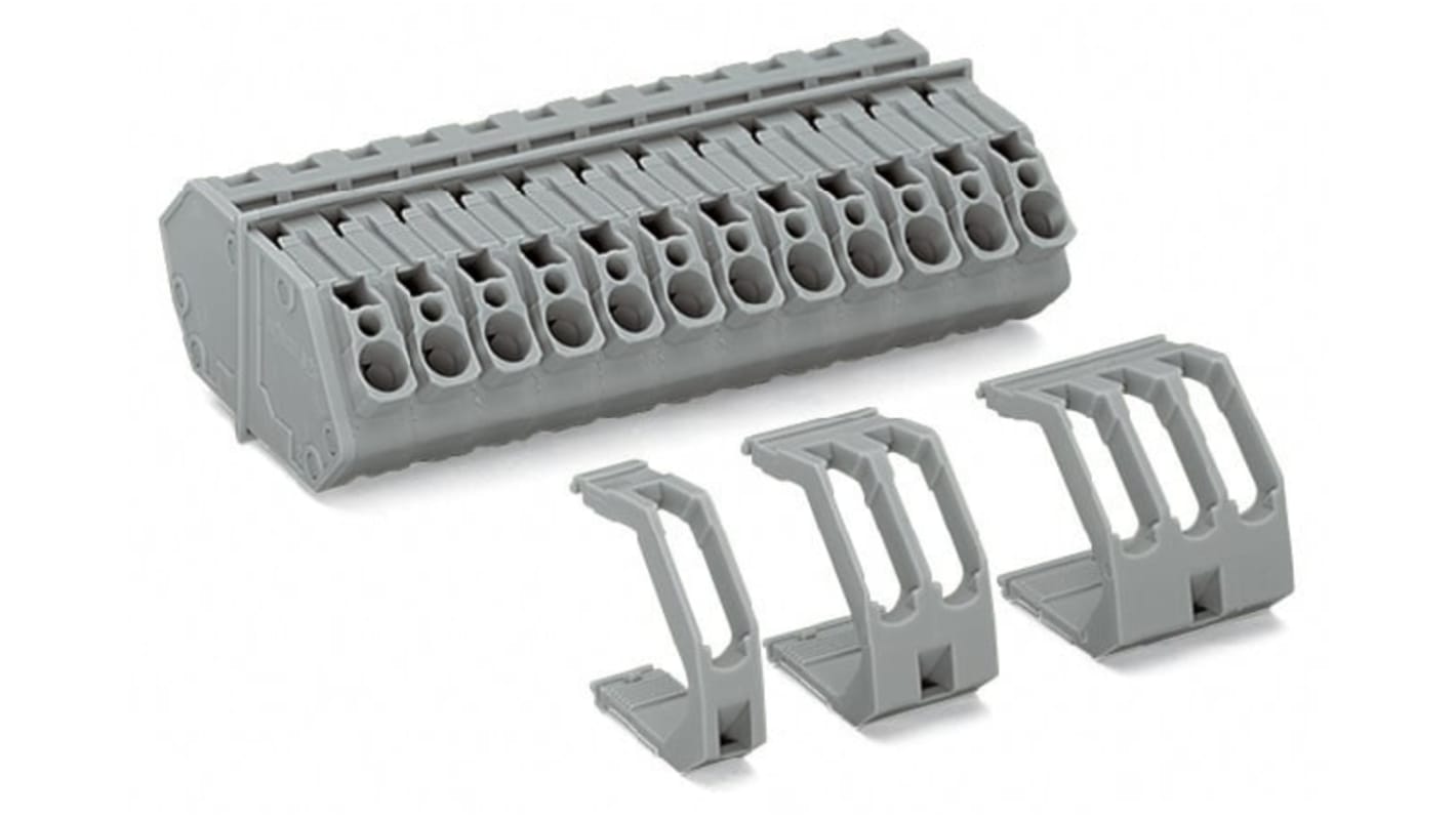 WAGO 826 Series Terminal Block, 8-Way, 32A, 28 → 12 AWG Wire, Cage Clamp Termination