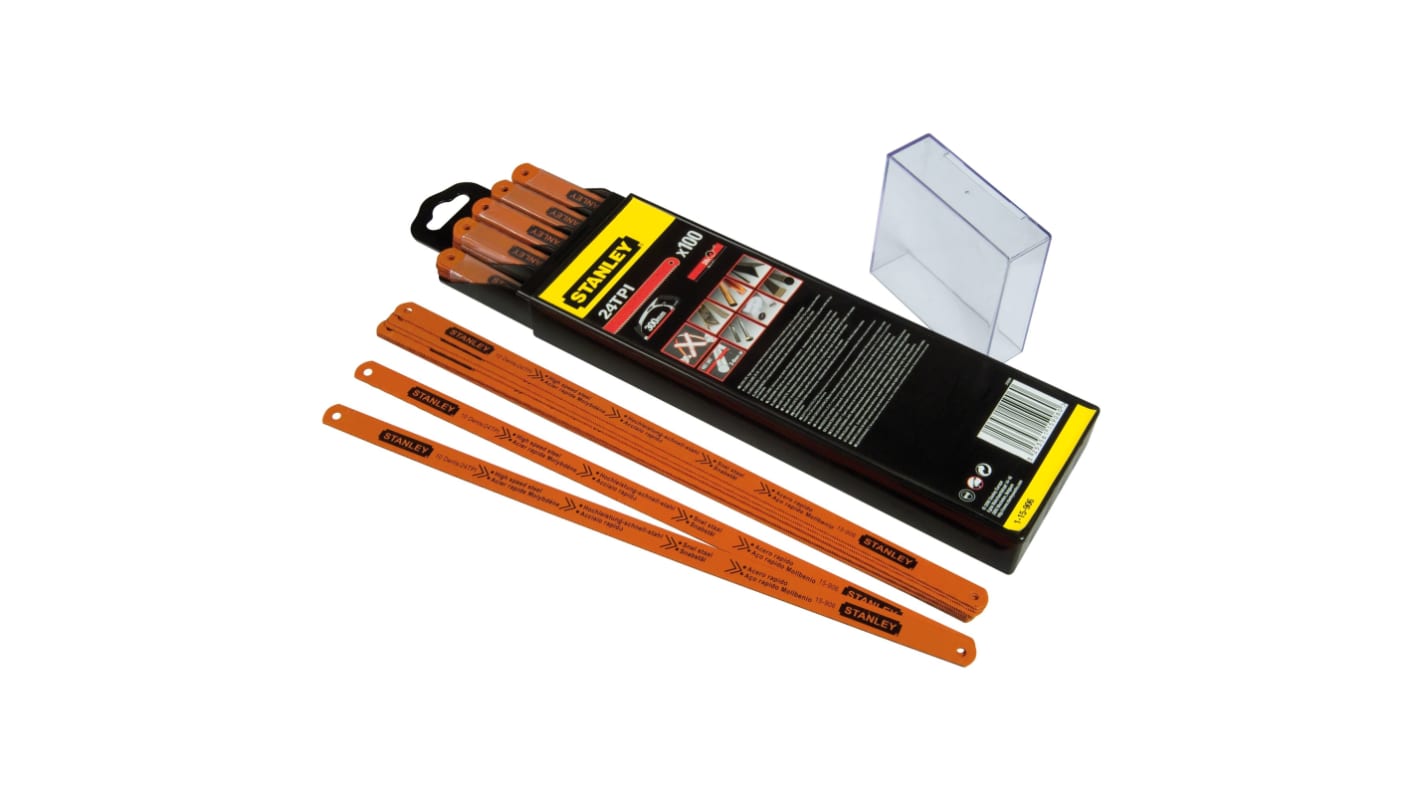 Stanley 300 mm High Speed Molybdenum Steel Hacksaw Blade, 24 TPI