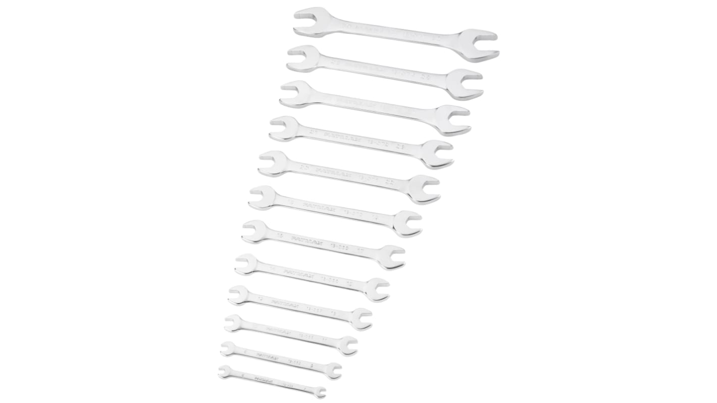 Stanley FMMT82 Series 12-Piece Open Ended Spanner Set, 6x7 mm, 8x9 mm, 10x11 mm, 12x13 mm, 14x15 mm, 16x17 mm, 18x19