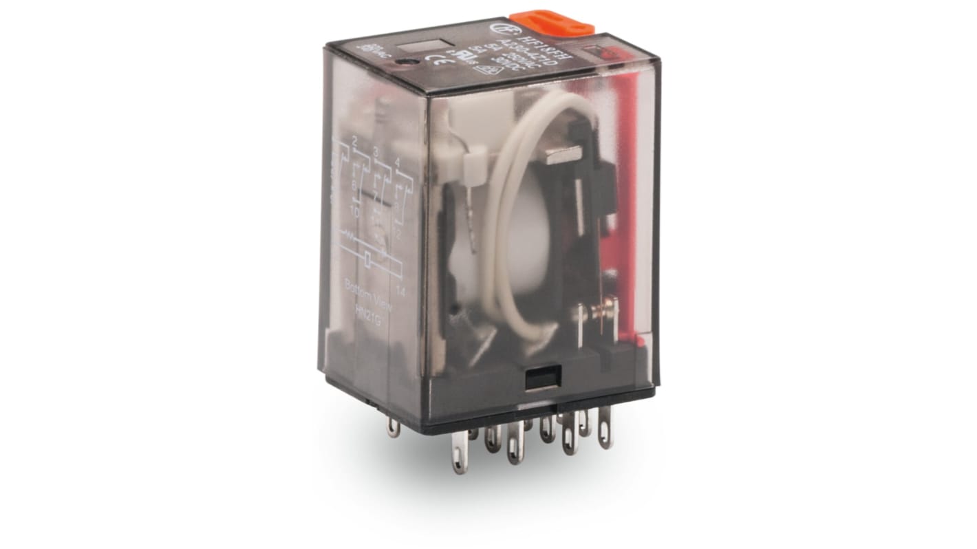 WAGO Relais 120V ac Spule 4-poliger Wechsler Steckrelais 5A Monostabiles Relais