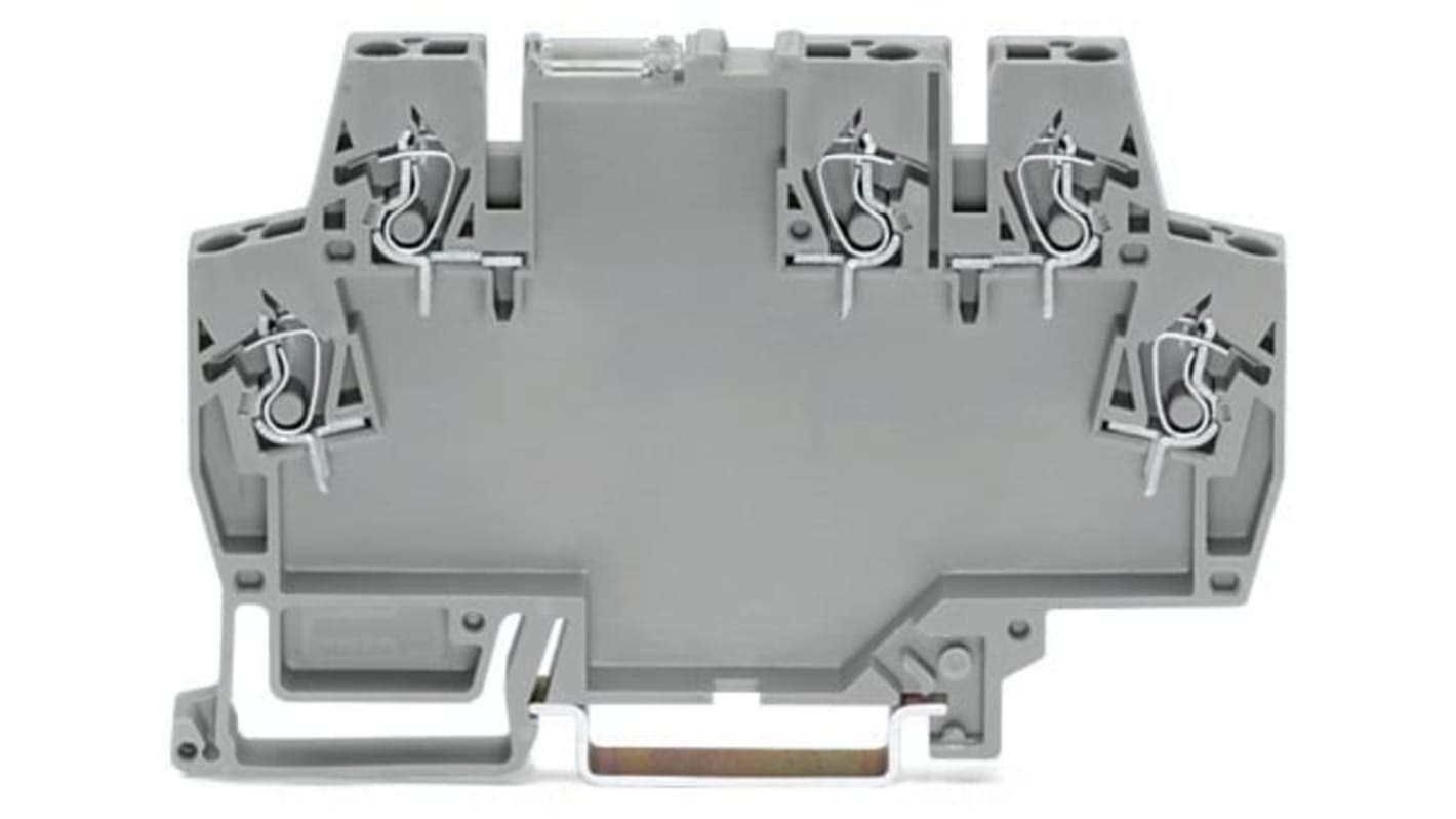 WAGO 859-110 859 Series Grey, 2.5mm², Cage Clamp Termination