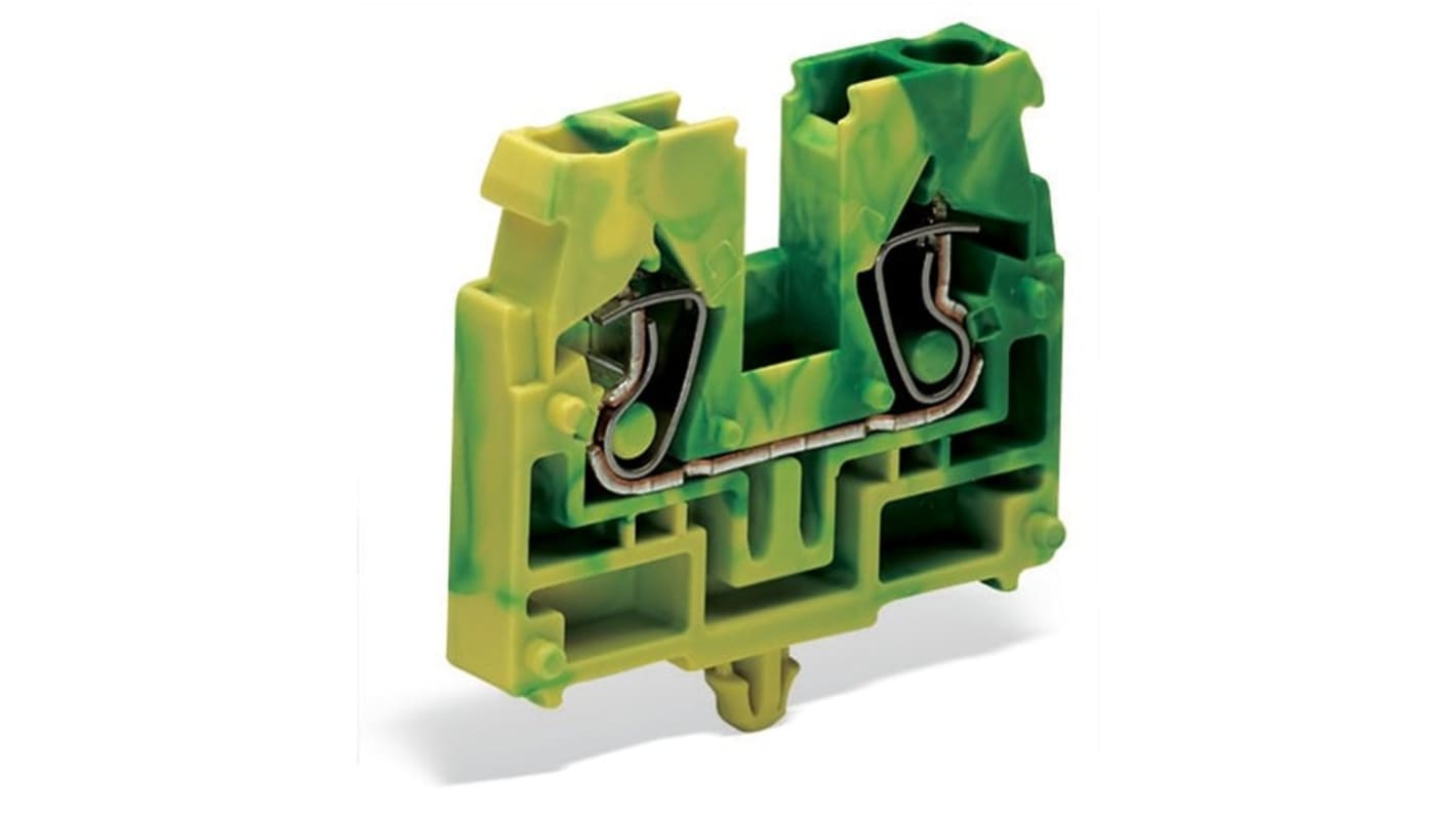 WAGO 869-317 869 Series Green, Yellow, 2.5mm², 1-Level, Cage Clamp Termination