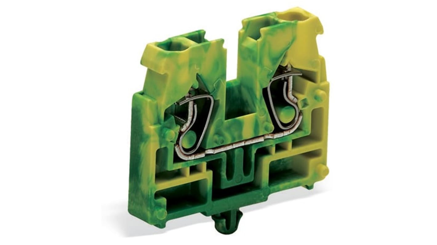 WAGO 869-337 869 Series Green, Yellow, 2.5mm², 1-Level, Cage Clamp Termination
