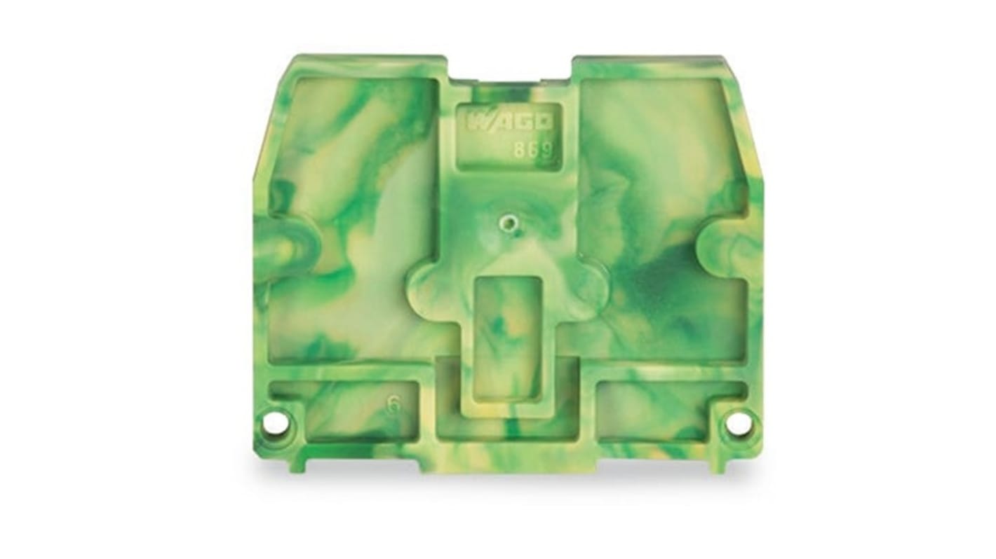 WAGO 869 Series End Plate for Use with Terminal Block