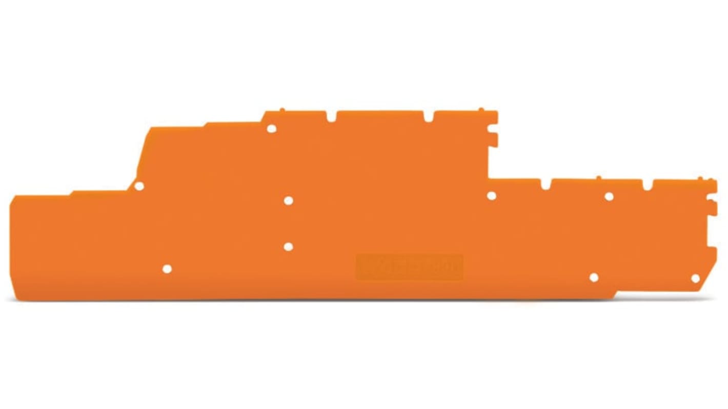 WAGO 870 Series End And Intermediate Plate for Use with Rail Mounted Terminal Blocks With CCC