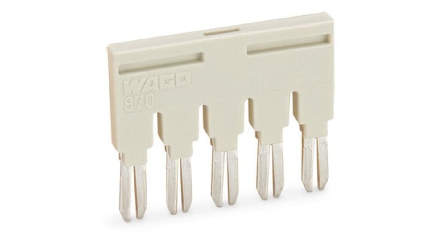 WAGO 870 Series Jumper for Use with Terminal Block, 18A