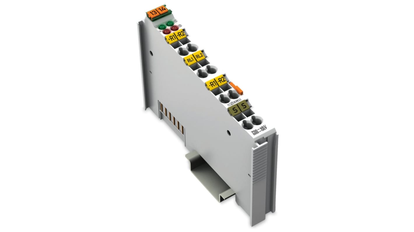 Módulo de entrada analógica WAGO 750, 5 V dc, para usar con PLC, 2 entradas tipo Analógico