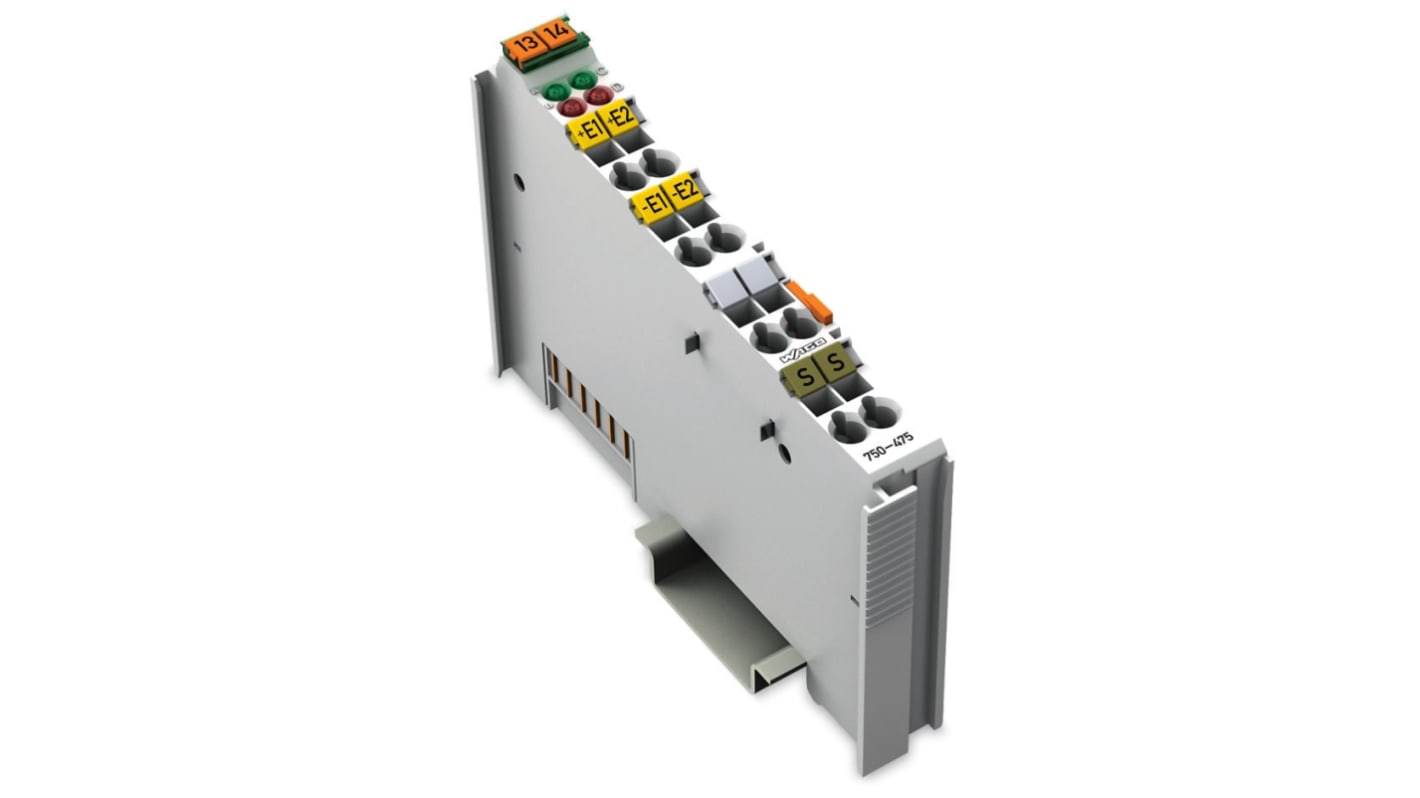 Módulo de entrada analógica WAGO 750, 24 V CC, para usar con PLC, 2 entradas tipo Analógico