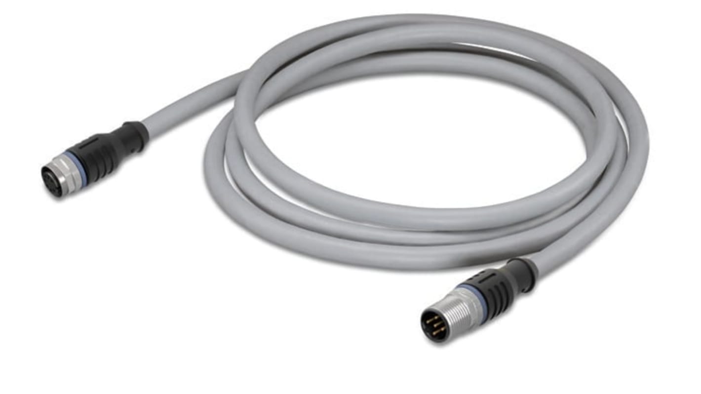WAGO, Power, 1m 4 Core, Grey Power Cable