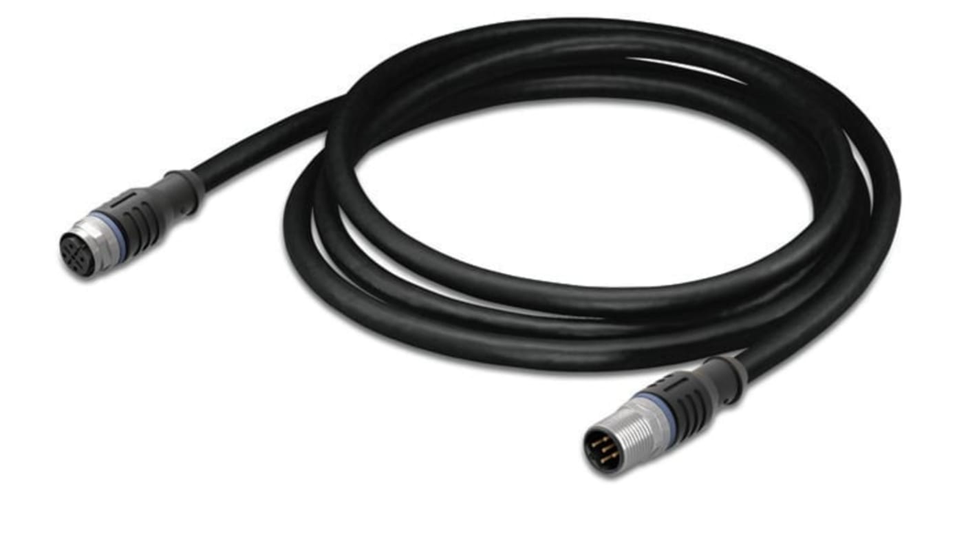Kabel do siłownika/czujnika ze złączem Złącze M12 liczba rdzeni 5 długość 1m Rodzaj A Żeńskie Złącze B Złącze M12
