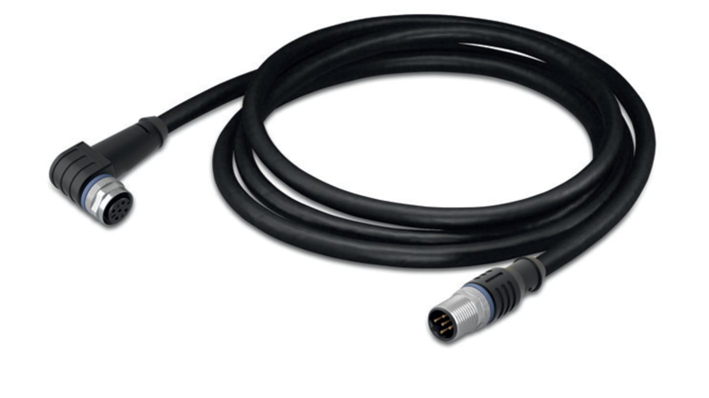 Kabel do siłownika/czujnika ze złączem Złącze M12 liczba rdzeni 5 długość 2m Rodzaj A Żeńskie Złącze B Złącze M12