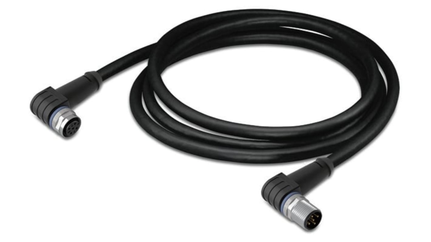 Kabel do siłownika/czujnika ze złączem Złącze M12 liczba rdzeni 3 długość 1m Rodzaj A Żeńskie Złącze B Złącze M12