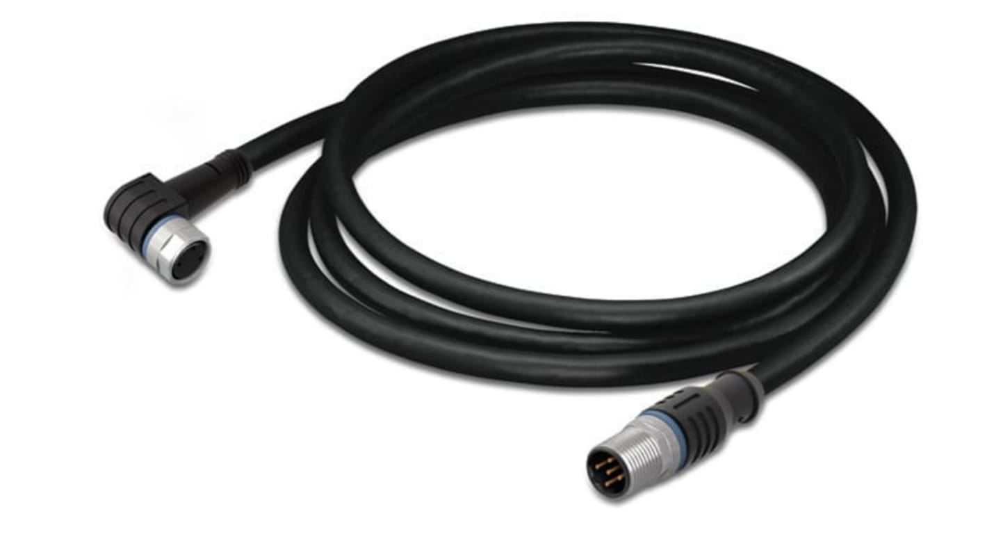 Kabel do siłownika/czujnika Złącze A M8 liczba rdzeni 4 długość 1m Rodzaj A Żeńskie Złącze B Złącze M12
