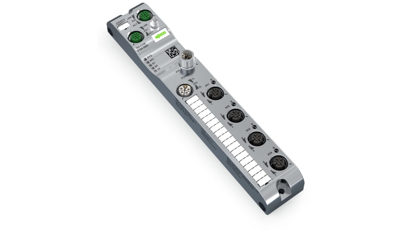 WAGO 765 Series I/O module, M12, 5 way, 4 port