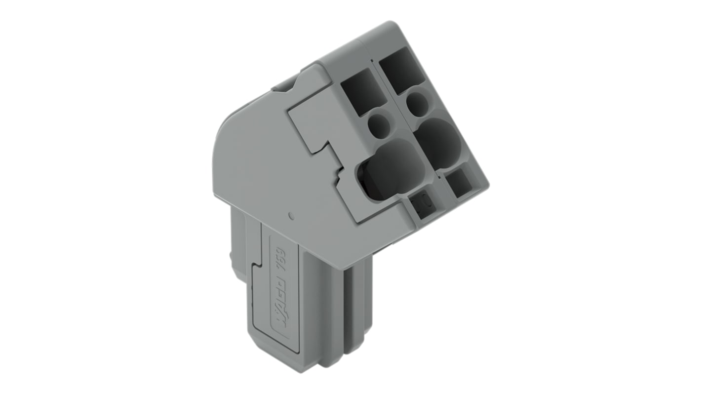 WAGO 769 Series Grey Connector, 4mm², 1-Level, Cage Clamp Termination, CSA