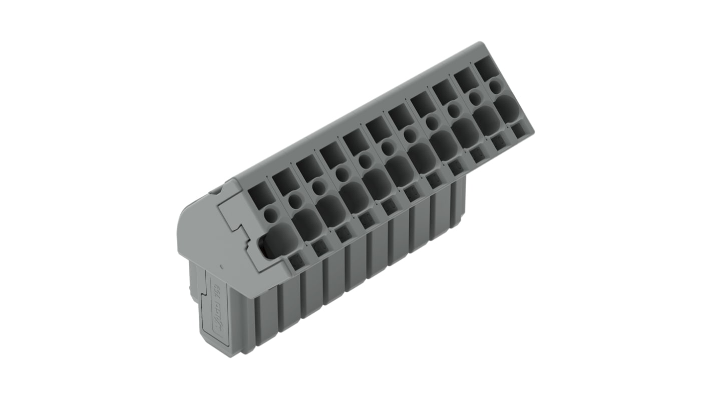 WAGO 769-111/022-000 769 Series Grey, 4mm², 1-Level, Cage Clamp Termination, CSA