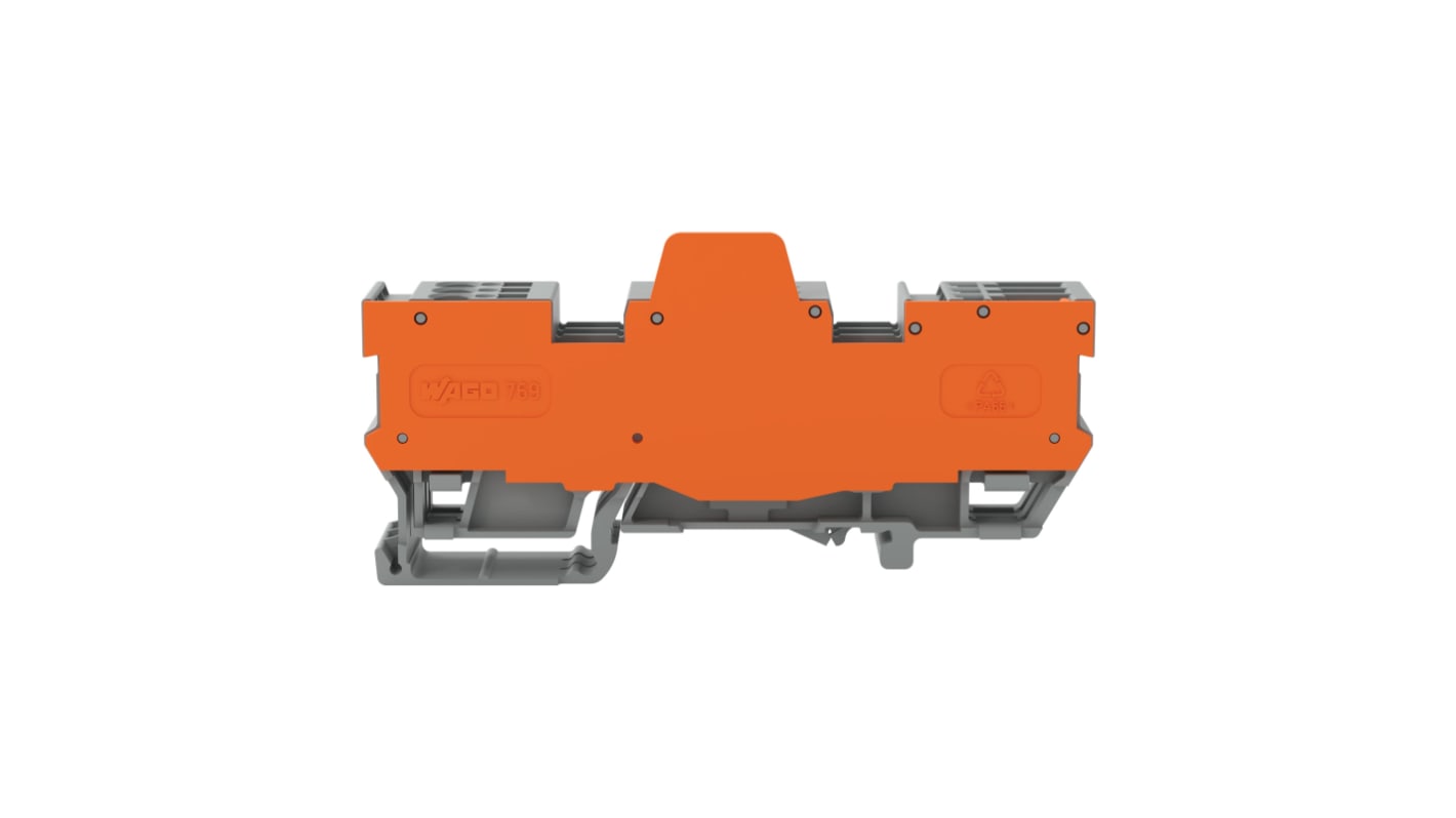 WAGO 769-183/769-314 769 Series Grey, 4mm², 1-Level, Cage Clamp Termination, CSA