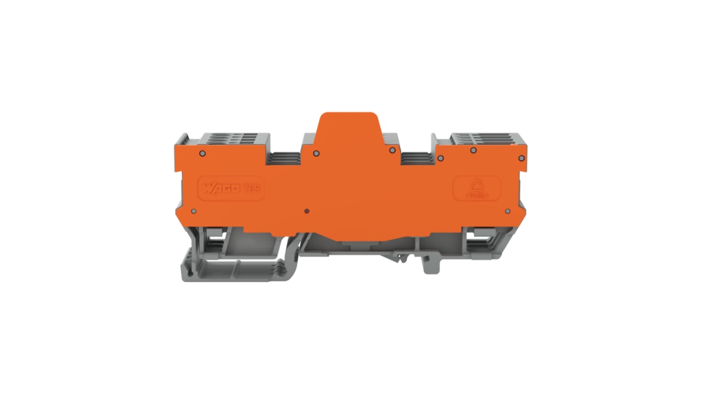 WAGO 769-184/769-314 769 Series Grey, 4mm², 1-Level, Cage Clamp Termination, CSA