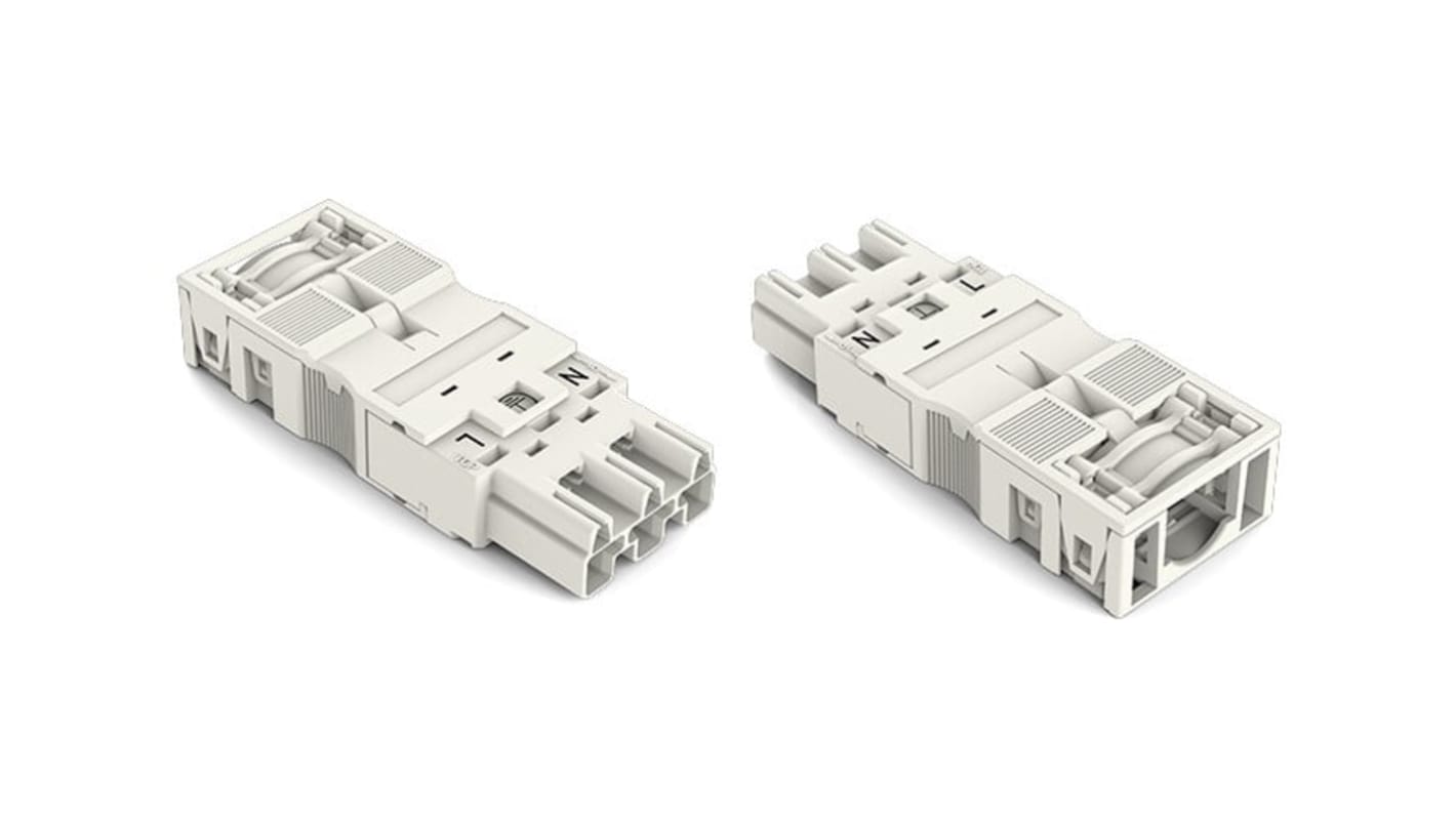 WAGO 770 Series Plug, 3-Pole, Cable Mount, 25A, IP20