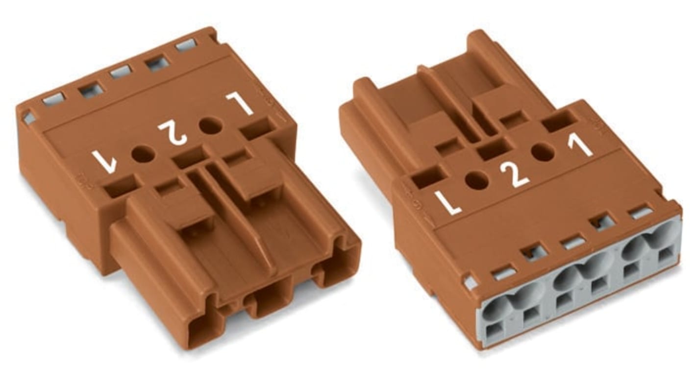 WAGO 770 Series Plug, 3-Pole, Cable Mount, 25A, IP20