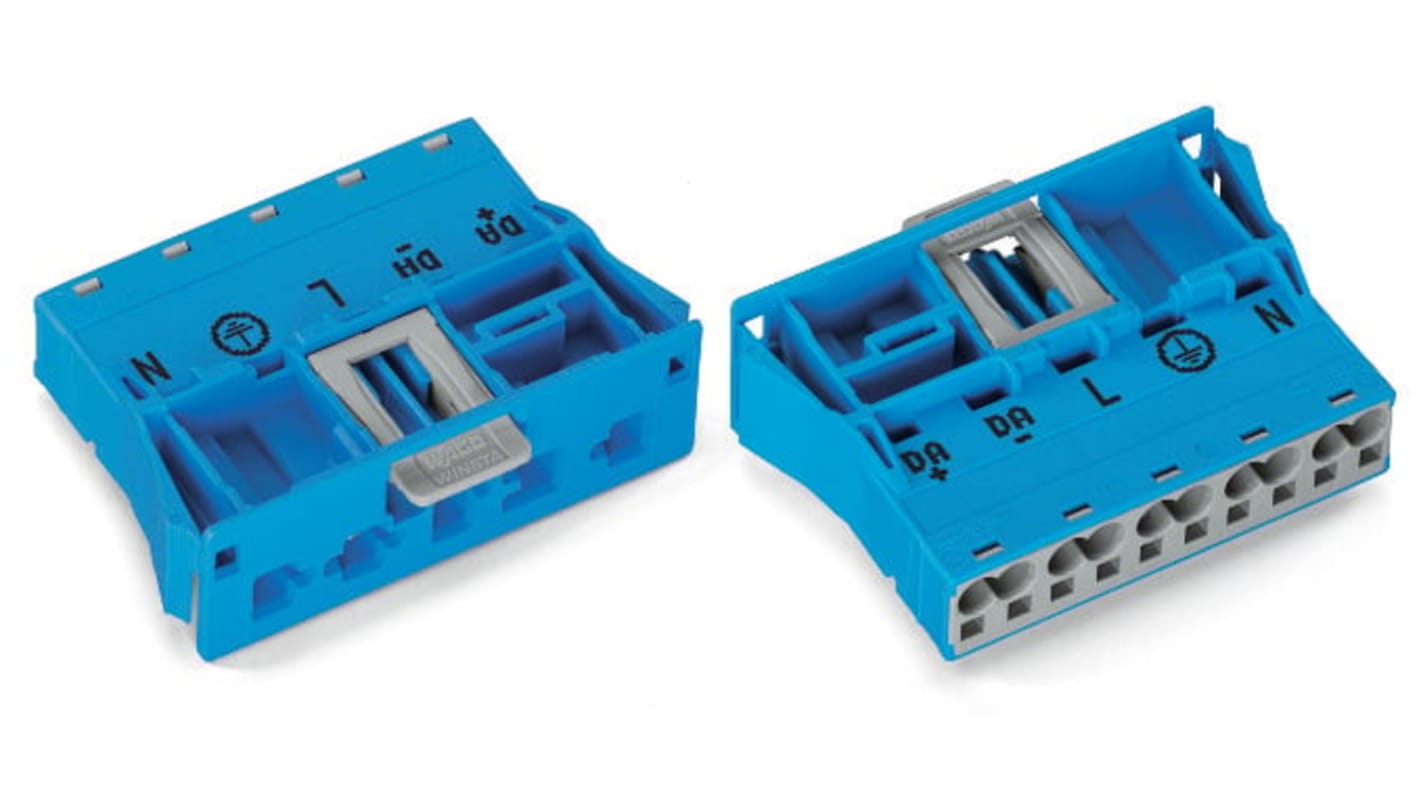 WAGO 770 Series Plug, 5-Pole, Snap-In, 25A, IP20