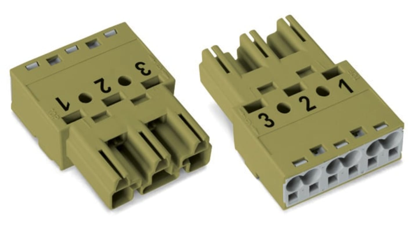 Connettore per illuminazione WAGO, 3 poli, Montaggio su cavo