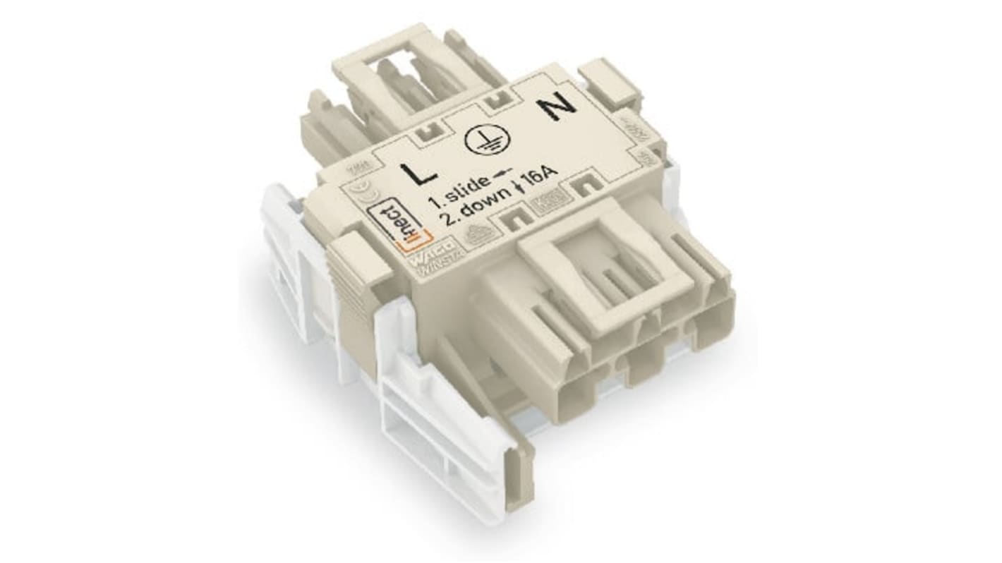 Connettore per illuminazione WAGO, 3 poli, Montaggio su cavo