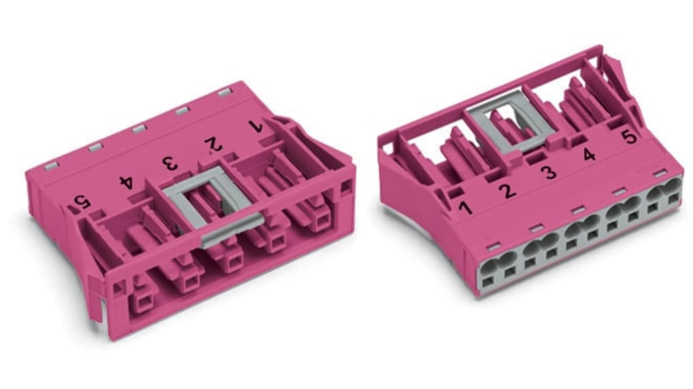 WAGO Heavy Duty Power Connector, 25A, Socket, 770 Series, 5 Contacts