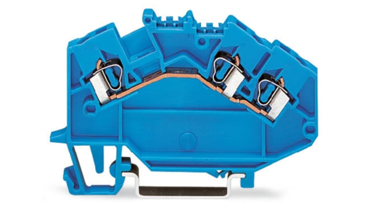 WAGO 780-651 780 Series Blue, 2.5mm², 1-Level, Cage Clamp Termination, CSA