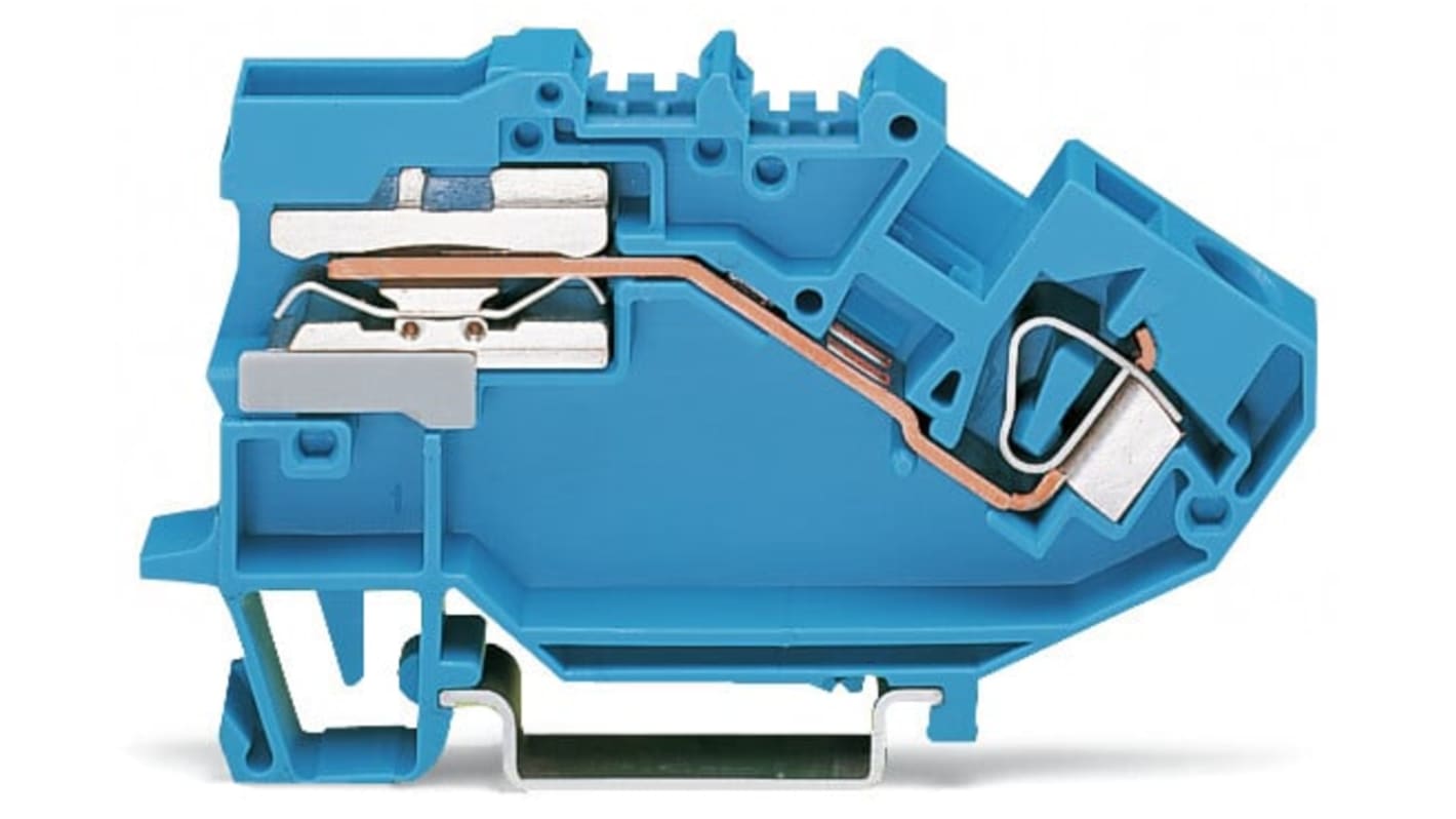 WAGO 782-613 782 Series Blue, 6mm², 1-Level, Cage Clamp Termination, CSA
