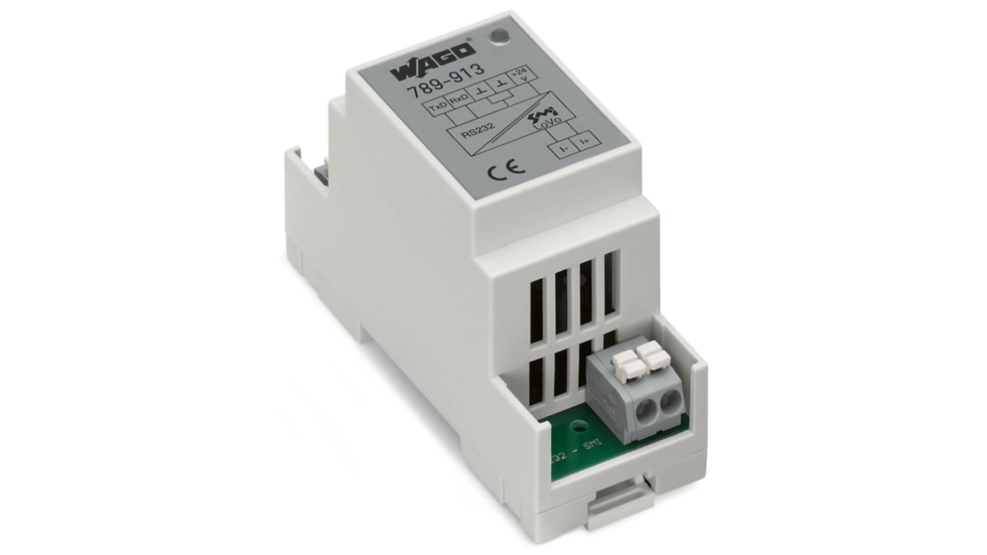 WAGO 789 Series Interface Module, Cage Clamp Connector, DIN Rail