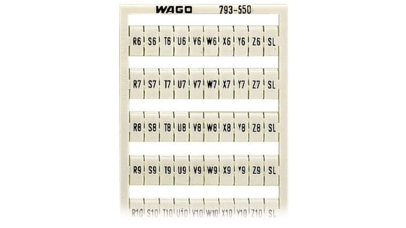 WAGO, 793 Marker Card for use with  for use with Terminal Blocks