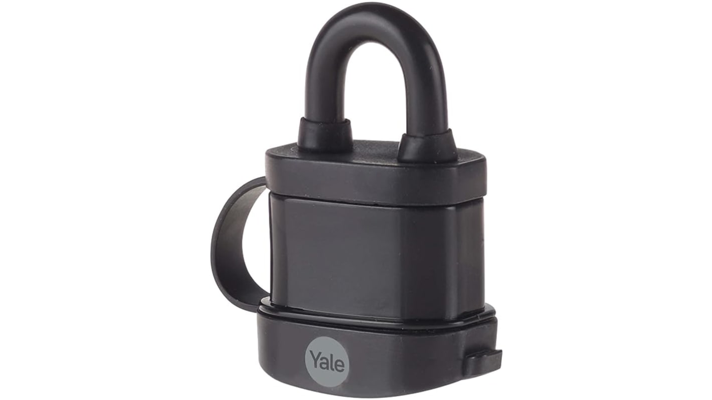 Yale Padlock Weatherproof Steel Padlock, Keyed Alike, 5mm Shackle, 40mm Body