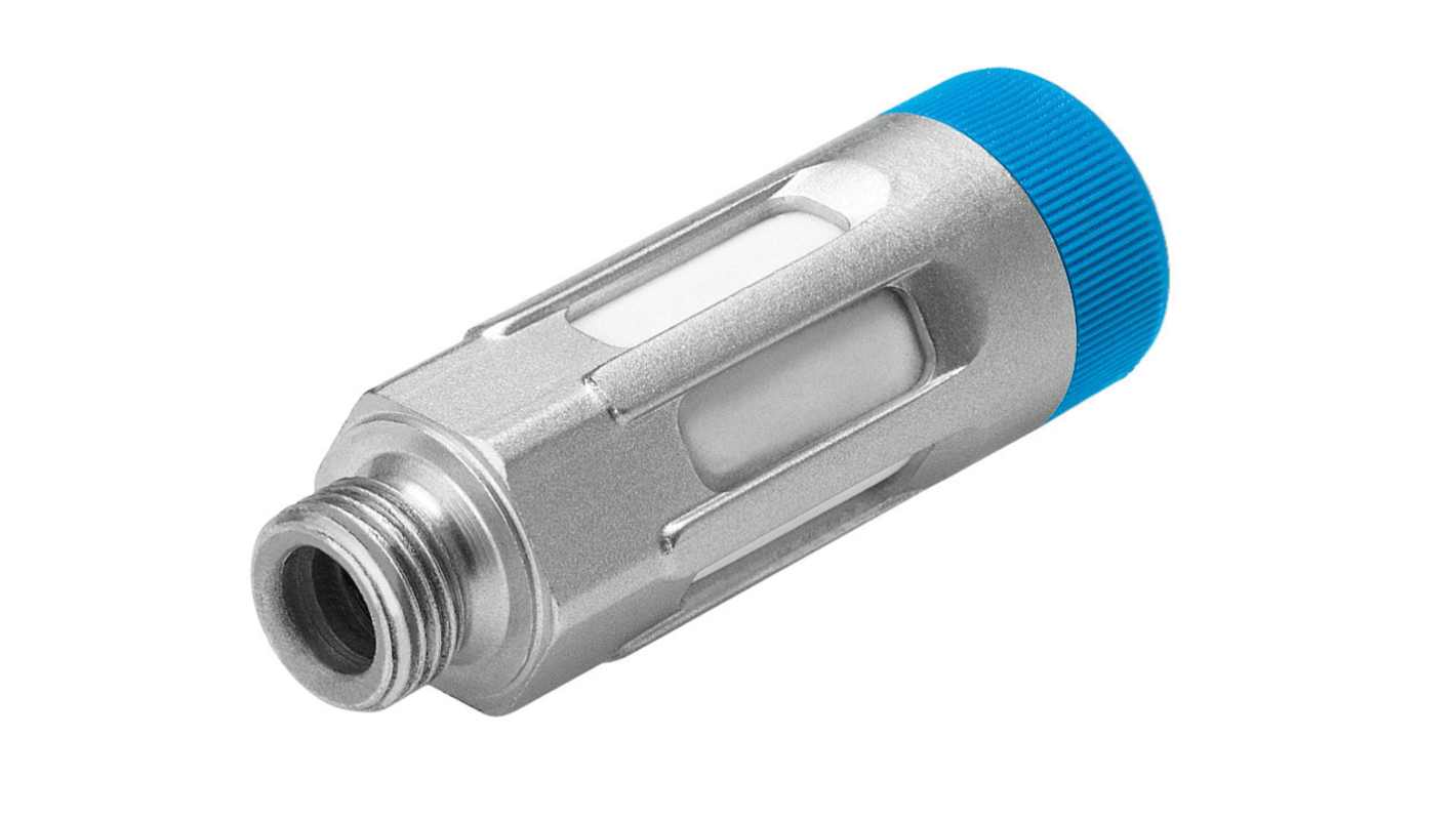 Festo GRU Die Cast Aluminium 10bar Pneumatic Silencer, Threaded, G 1/2 Male