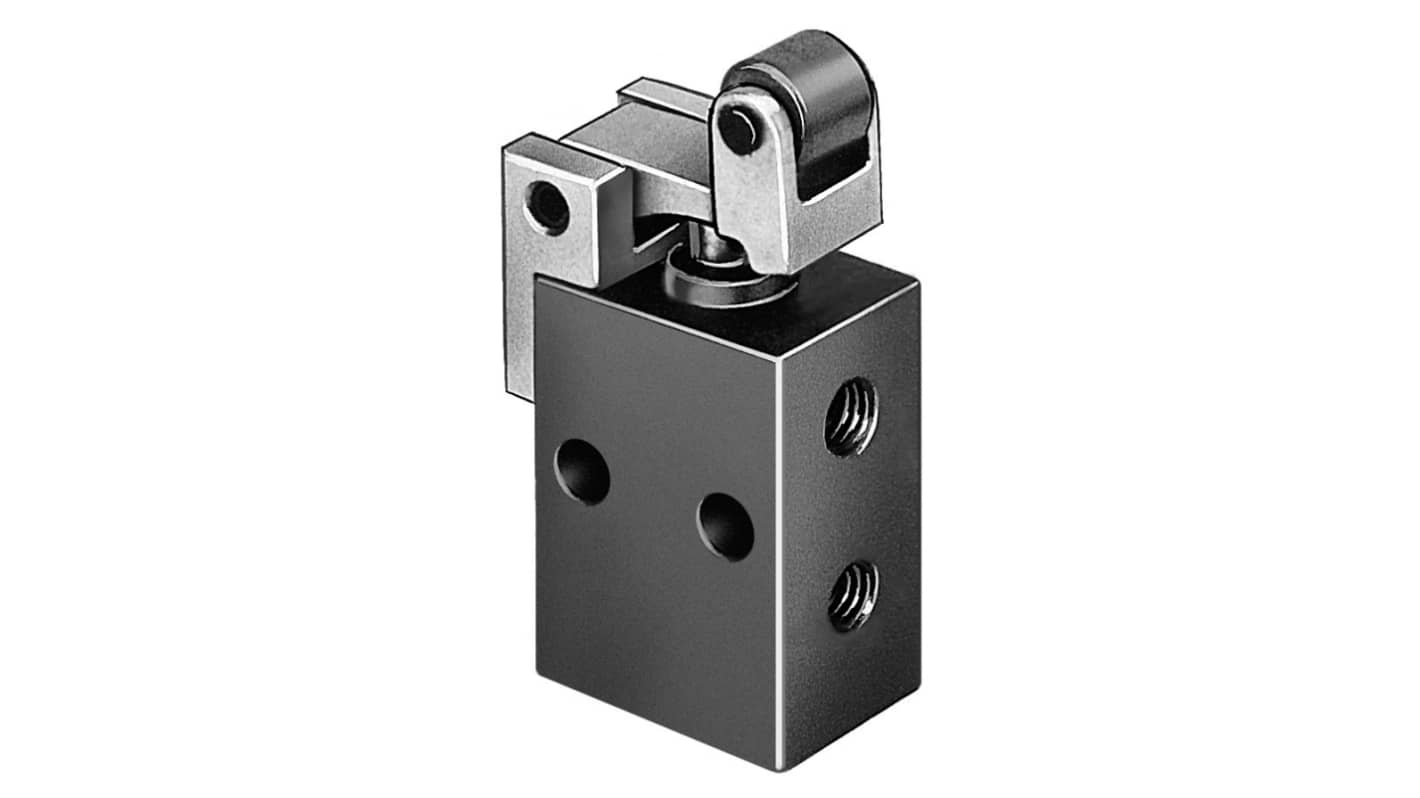 Festo Roller Lever 3/2 Way Valve, Monostable Mechanical Valve R-3 Series, Metric M5, M5, 3629
