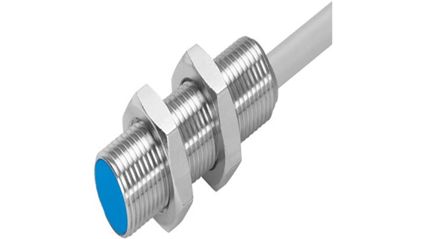 Festo Inductive Barrel Proximity Sensor, M12, 4 mm Detection, PNP NO, 10 → 30 V dc