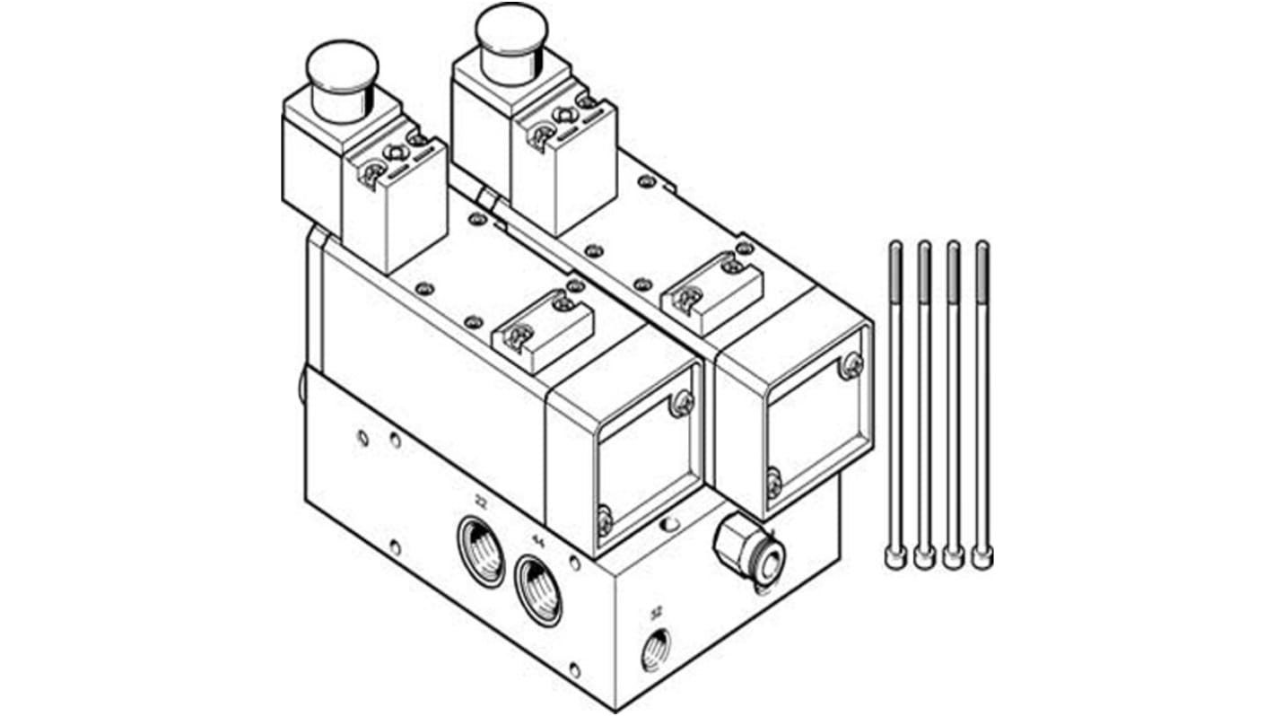Festo VABP series G 3/8 Sub Base for use with Valve Terminal, 2738672