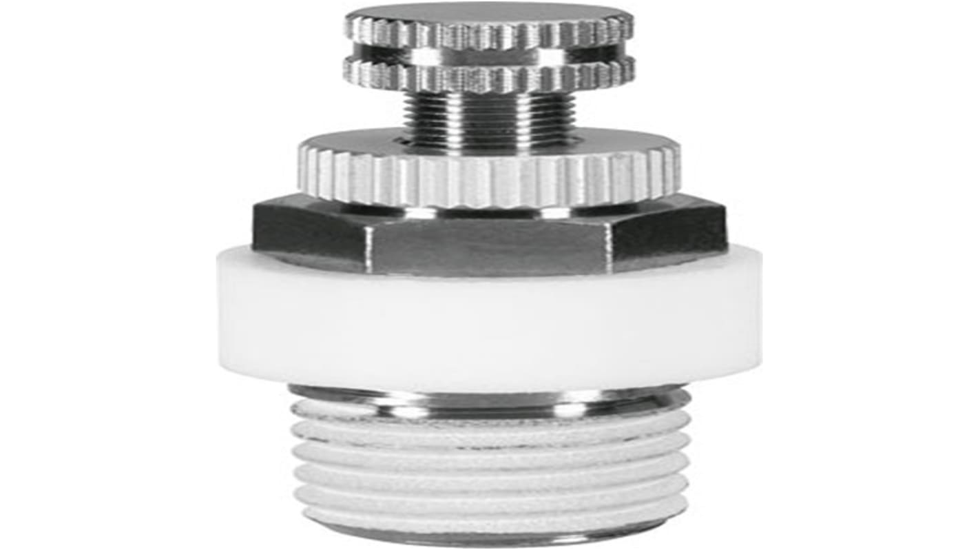 Festo VFFK Nickel Plated Brass 10bar Pneumatic Silencer, Threaded, M5