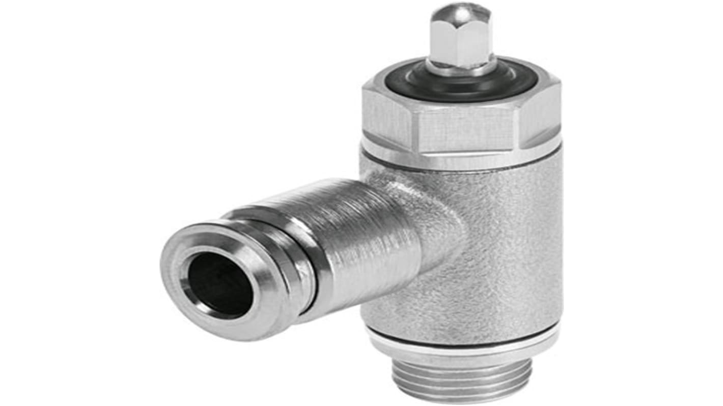 Festo Manual Exhaust Air One Way Flow Control Pneumatic Control Valve VFOH Series, G 1/8, G 1/8, 578799
