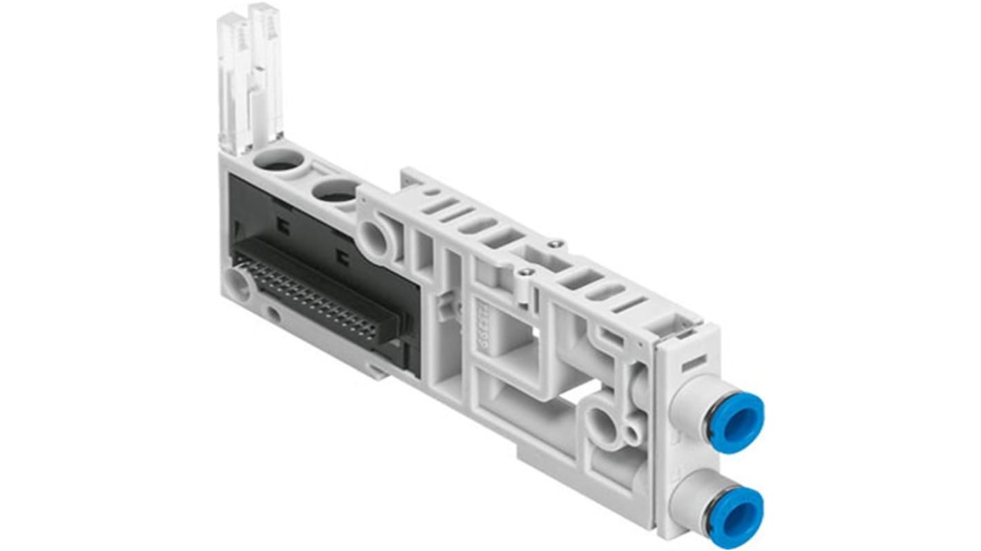 Festo VMPAL series 1 station Push In 4 mm Sub Base for use with Valve Terminals MPA-L, 561017