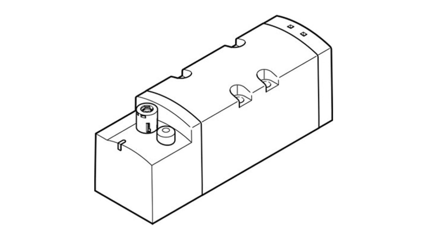 Festo 5/2, Monostable Solenoid Valve - Electrical G 1/2 VSVA Series 24V dc, 8034956