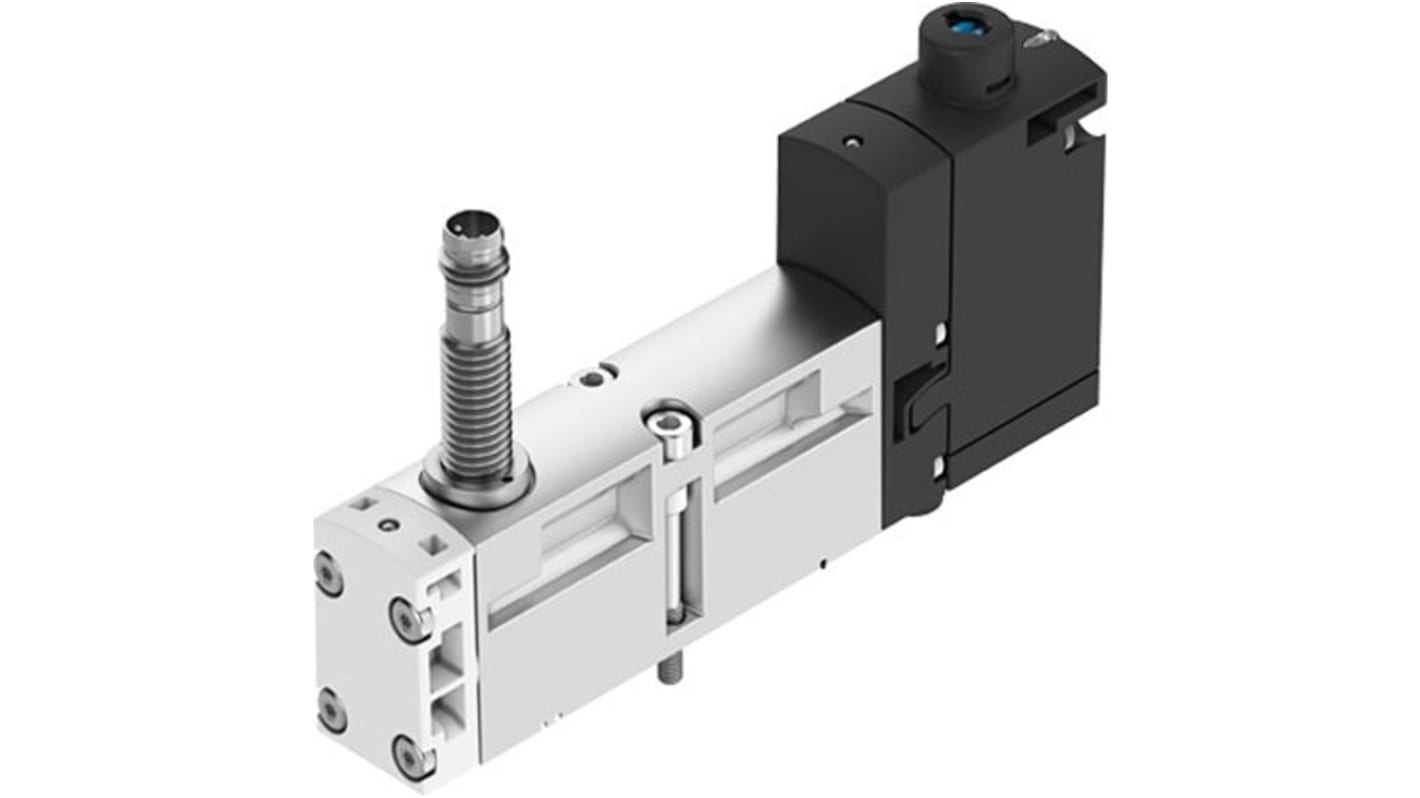 Festo 5/2 Way, Monostable Solenoid Valve - Electrical G 1/8 VSVA Series 24V dc, 8033496