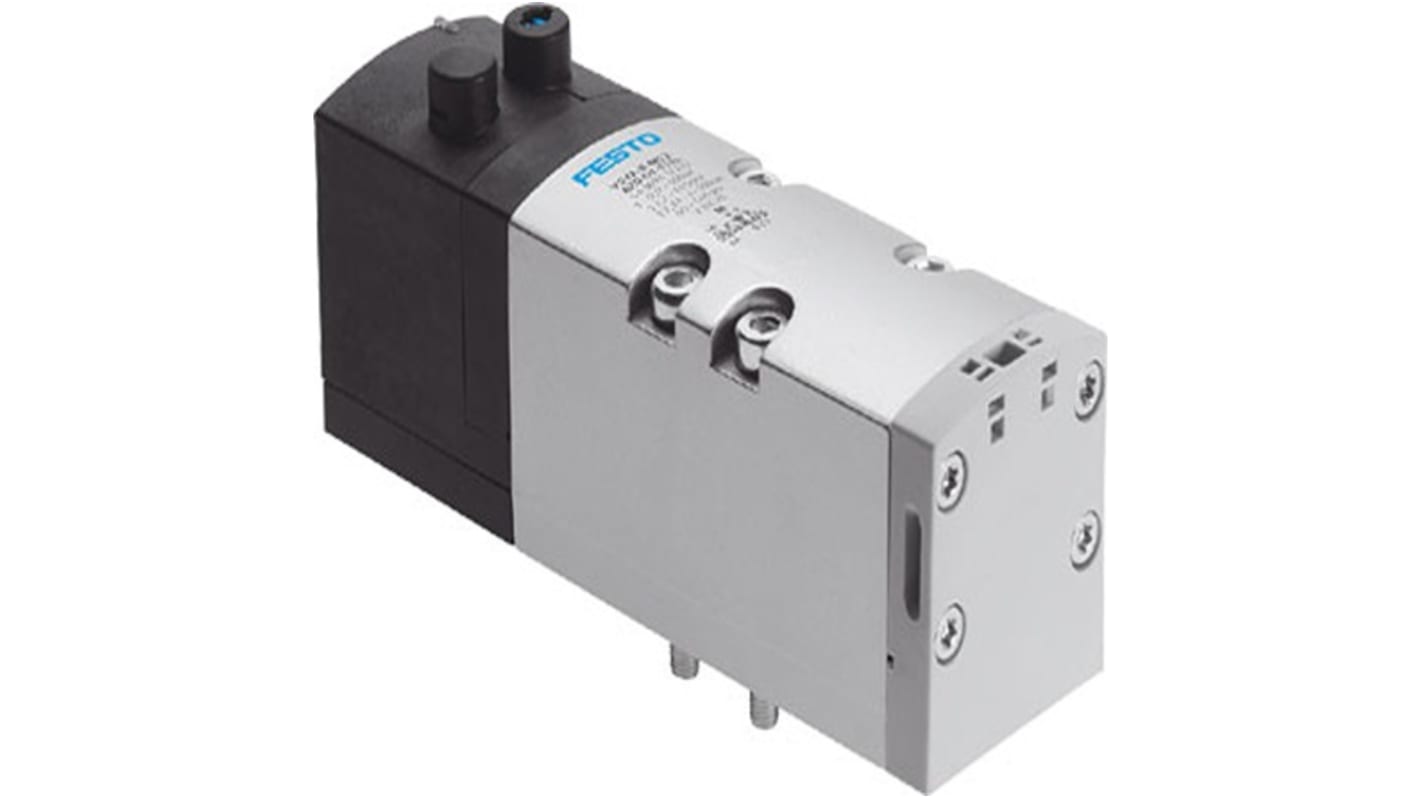 Festo 5/2 Way, Monostable Solenoid Valve - Electrical G 3/8 VSVA Series 24V dc, 8034808